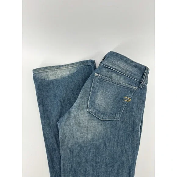 Vintage Diesel Hush Jeans Sz 25 (Meas 26) Made In Italy Bleached Y2K MSRP $475